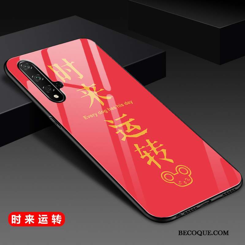 Huawei Nova 5t Silicone Coque De Téléphone Incassable Rouge Nouveau Protection