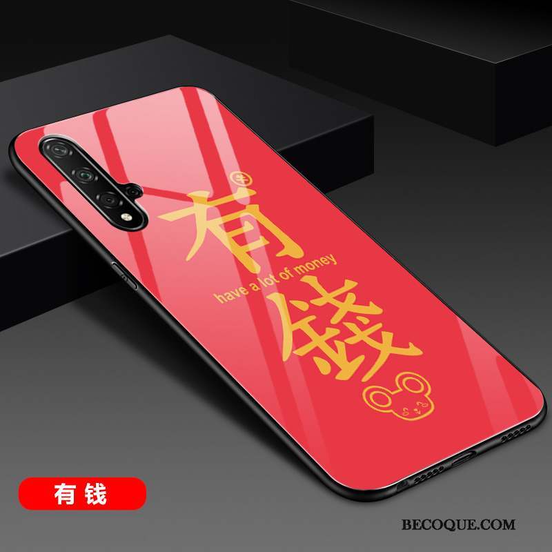 Huawei Nova 5t Silicone Coque De Téléphone Incassable Rouge Nouveau Protection