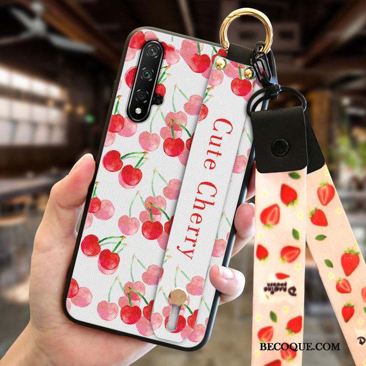 Huawei Nova 5t Silicone Nouveau Mode Rose Incassable Coque De Téléphone