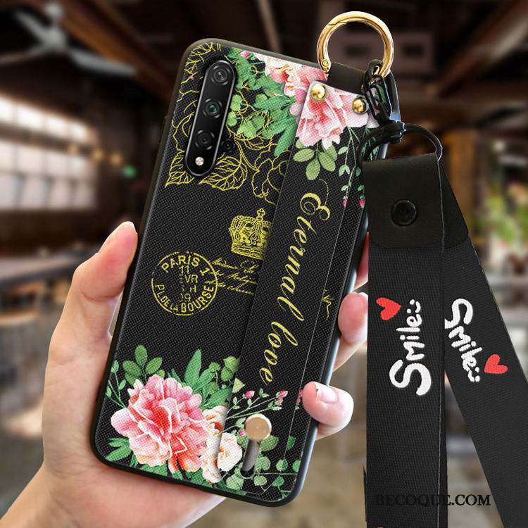 Huawei Nova 5t Silicone Nouveau Mode Rose Incassable Coque De Téléphone