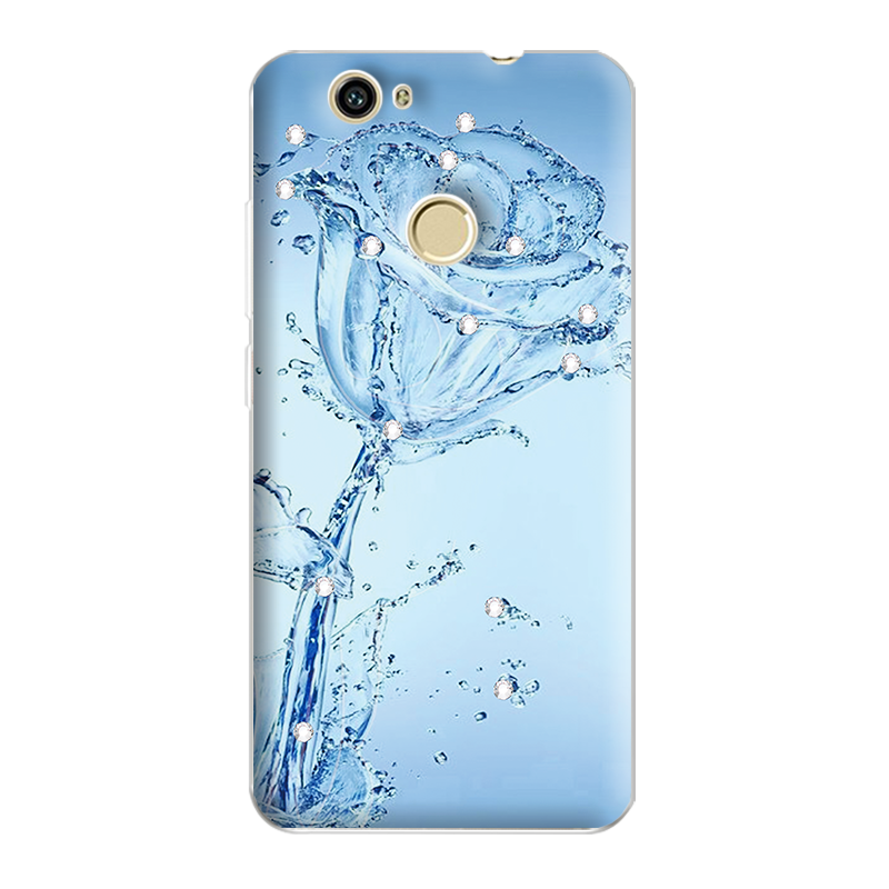 Huawei Nova Coque Créatif Silicone Tendance Rose Fluide Doux Étui