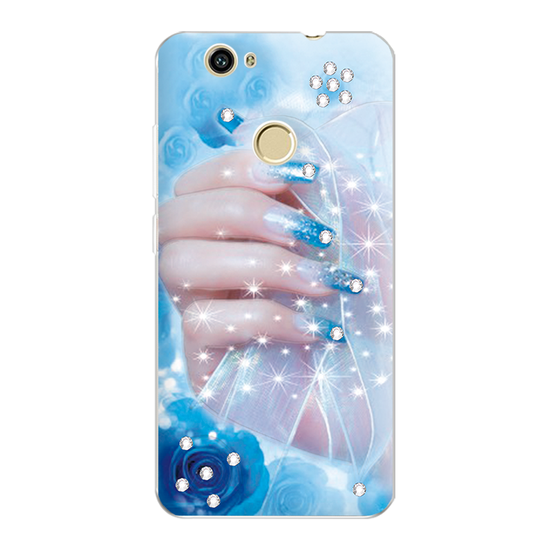 Huawei Nova Coque Créatif Silicone Tendance Rose Fluide Doux Étui