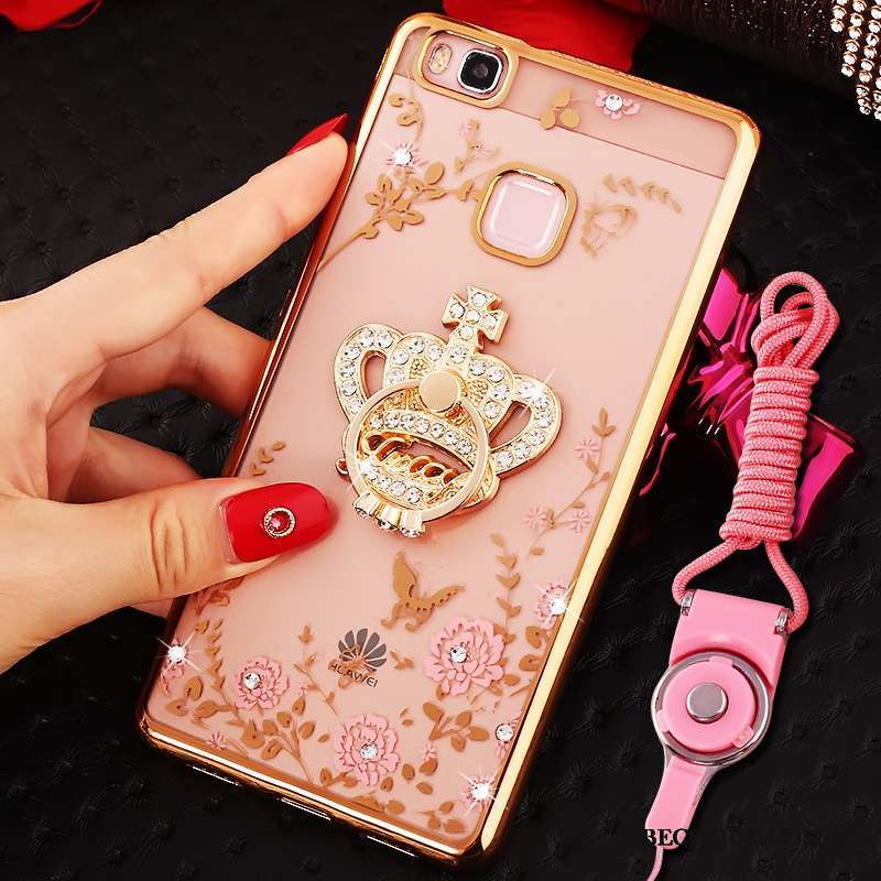 Huawei Nova Coque De Téléphone Anneau Étui Strass Protection Or