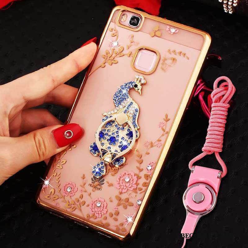 Huawei Nova Coque De Téléphone Anneau Étui Strass Protection Or