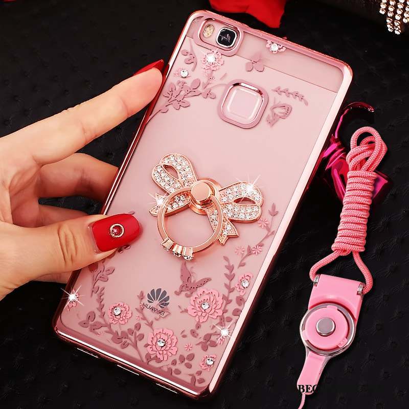 Huawei Nova Coque De Téléphone Anneau Étui Strass Protection Or