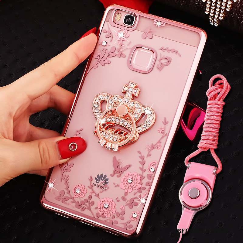 Huawei Nova Coque De Téléphone Anneau Étui Strass Protection Or