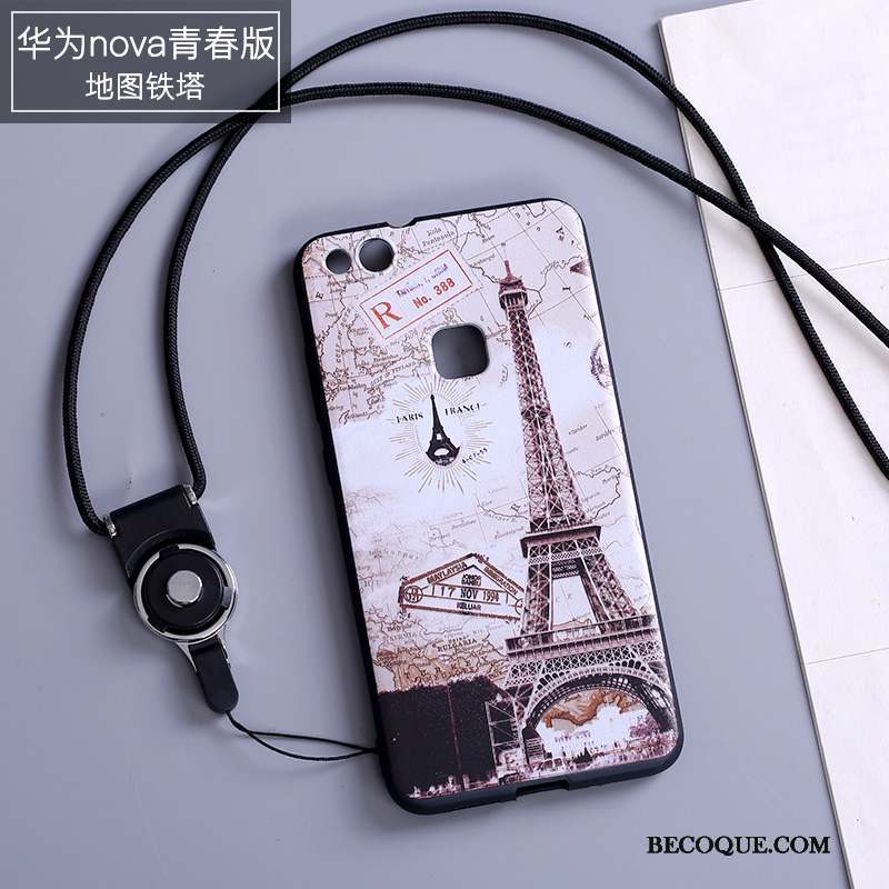 Huawei Nova Coque De Téléphone Jeunesse Étui Ornements Suspendus Incassable Silicone