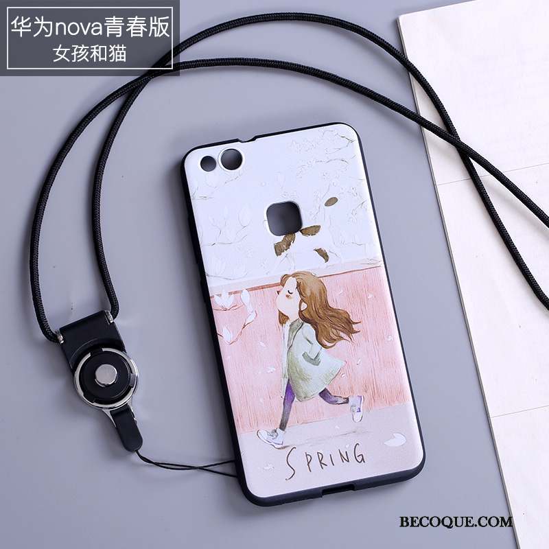 Huawei Nova Coque De Téléphone Jeunesse Étui Ornements Suspendus Incassable Silicone