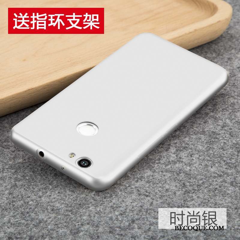 Huawei Nova Coque Fluide Doux Silicone Délavé En Daim Incassable Étui Très Mince