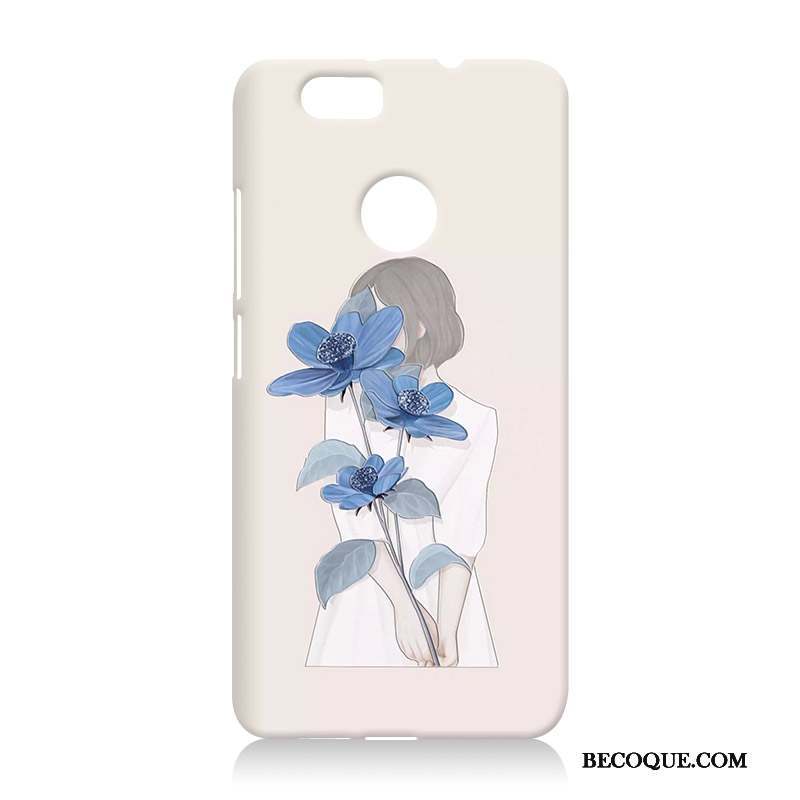 Huawei Nova Coque Gaufrage Étui Nouveau Bleu Fluide Doux