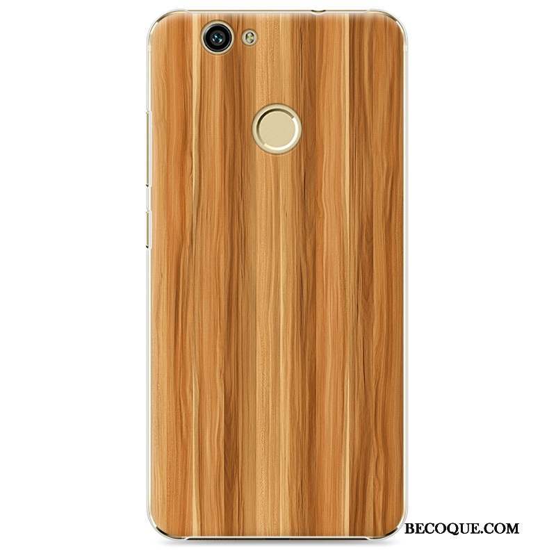 Huawei Nova Coque Grain De Bois Peinture Transparent Protection De Téléphone