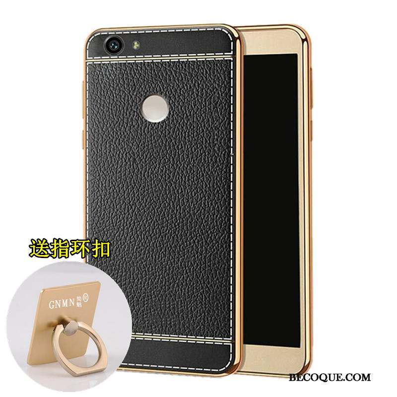 Huawei Nova Coque Protection Modèle Fleurie Fluide Doux Placage Marron Tendance