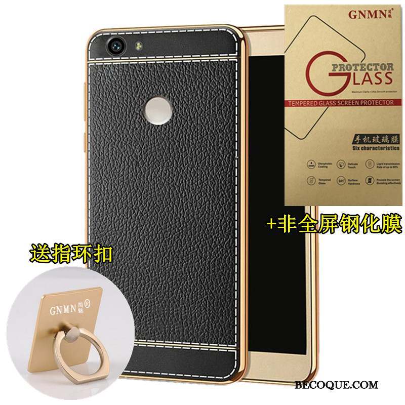 Huawei Nova Coque Protection Modèle Fleurie Fluide Doux Placage Marron Tendance