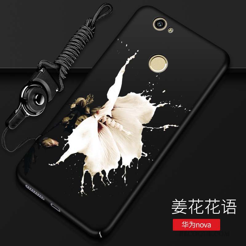 Huawei Nova Coque Tout Compris Délavé En Daim Étui Créatif Noir Difficile