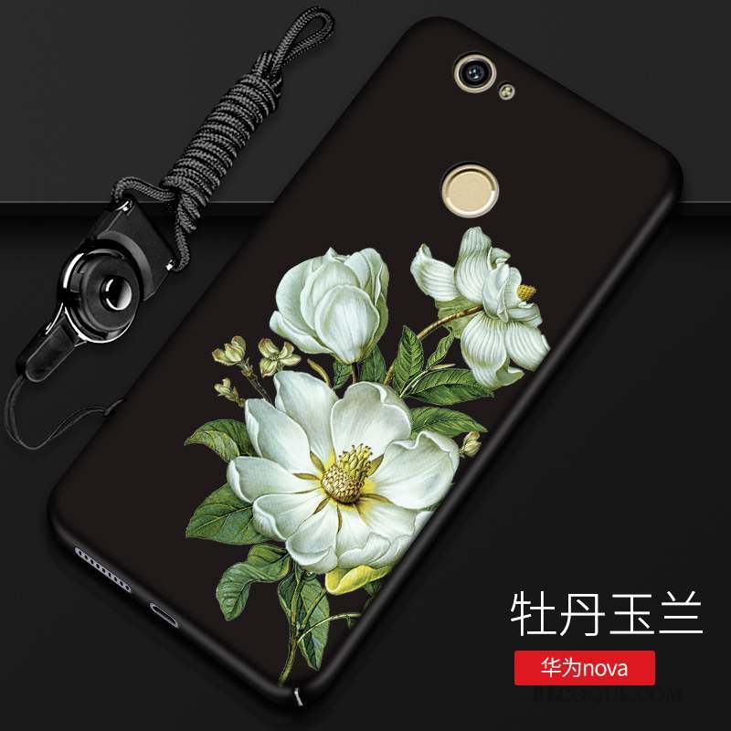 Huawei Nova Coque Tout Compris Délavé En Daim Étui Créatif Noir Difficile