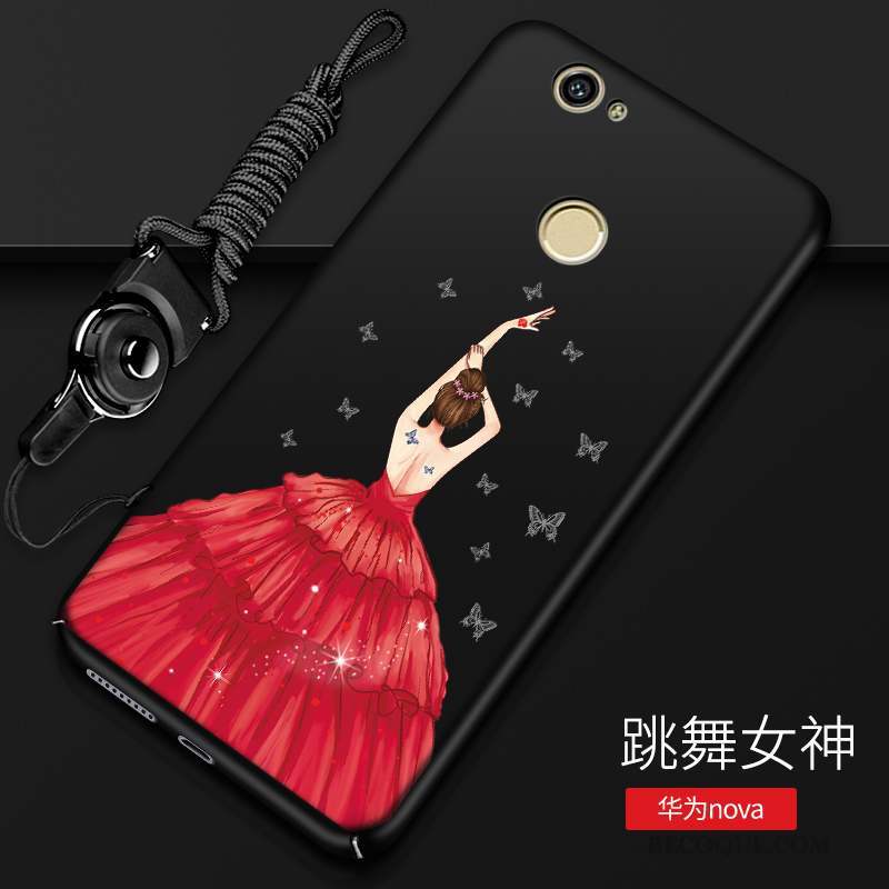 Huawei Nova Coque Tout Compris Délavé En Daim Étui Créatif Noir Difficile