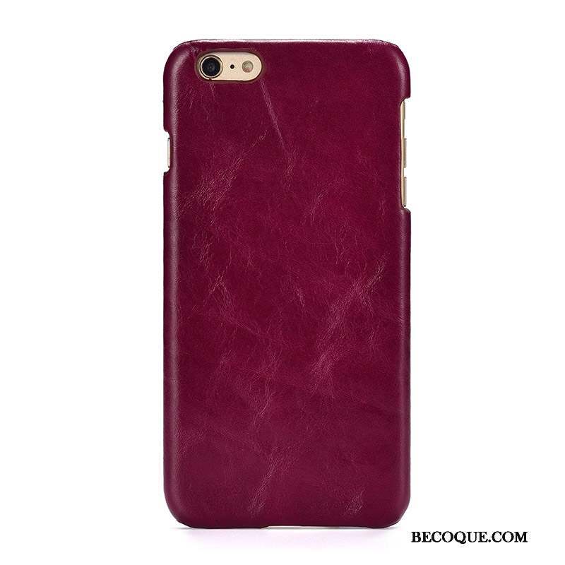 Huawei Nova Coque Très Mince Cuir Véritable Étui Couvercle Arrière Étui En Cuir Vin Rouge