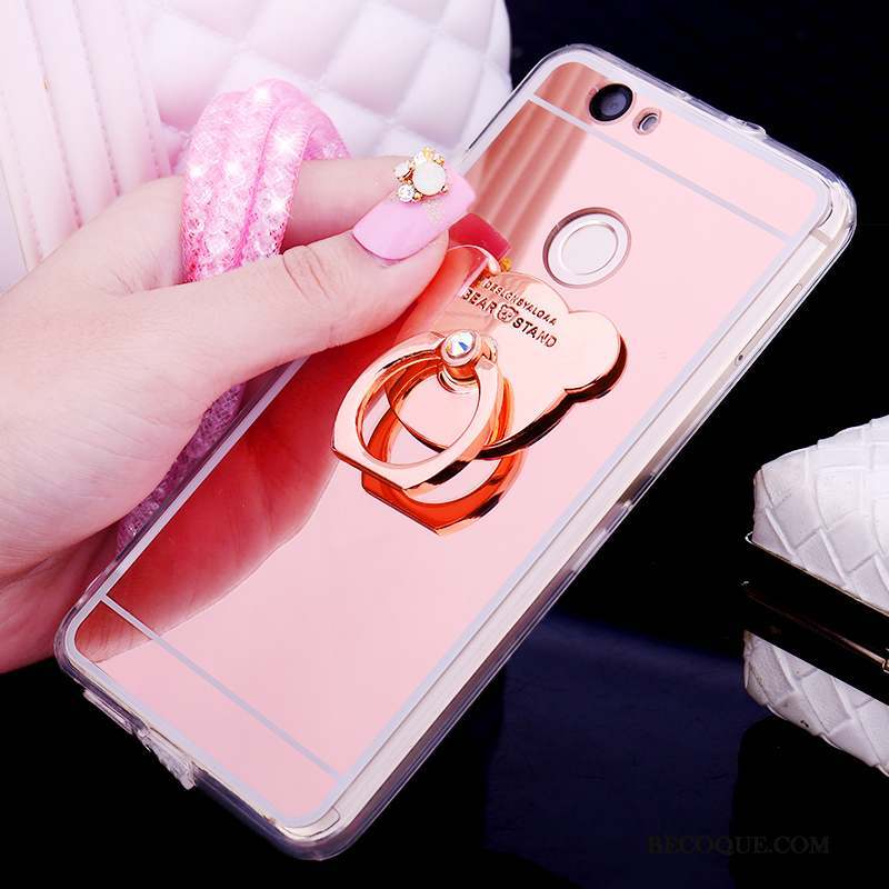 Huawei Nova Coque Étui Incassable Silicone Anneau Miroir Tendance