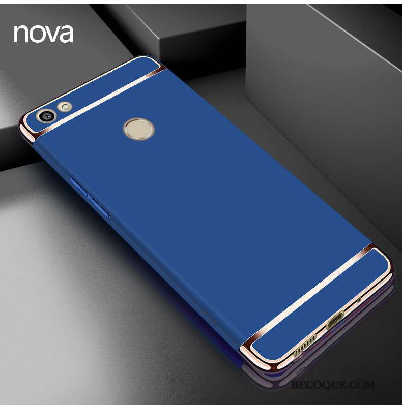 Huawei Nova Coque Étui Rose Tout Compris Délavé En Daim Protection Incassable