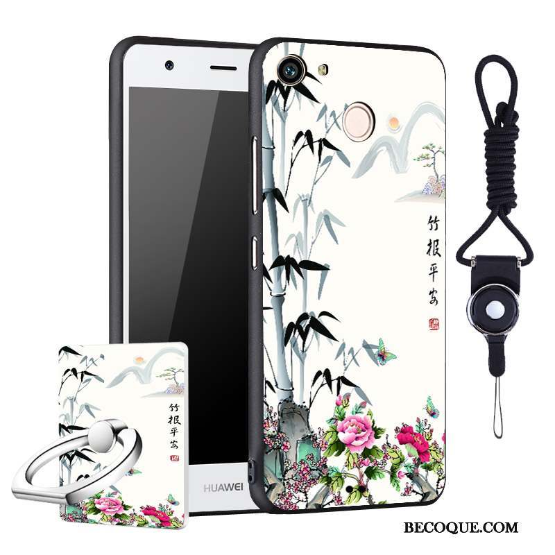 Huawei Nova Fluide Doux Dessin Animé Coque De Téléphone Délavé En Daim Incassable Protection