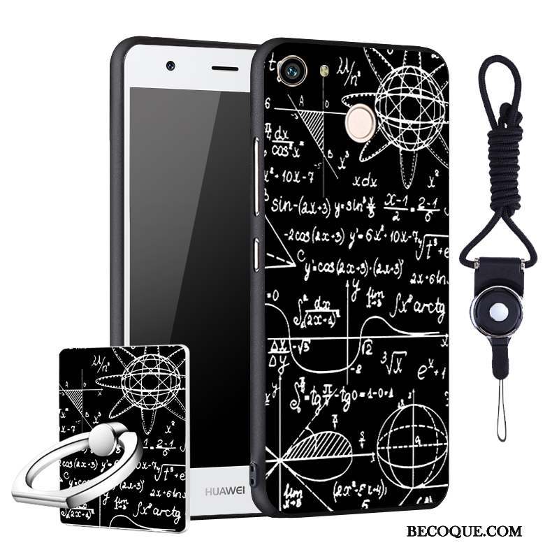 Huawei Nova Fluide Doux Dessin Animé Coque De Téléphone Délavé En Daim Incassable Protection