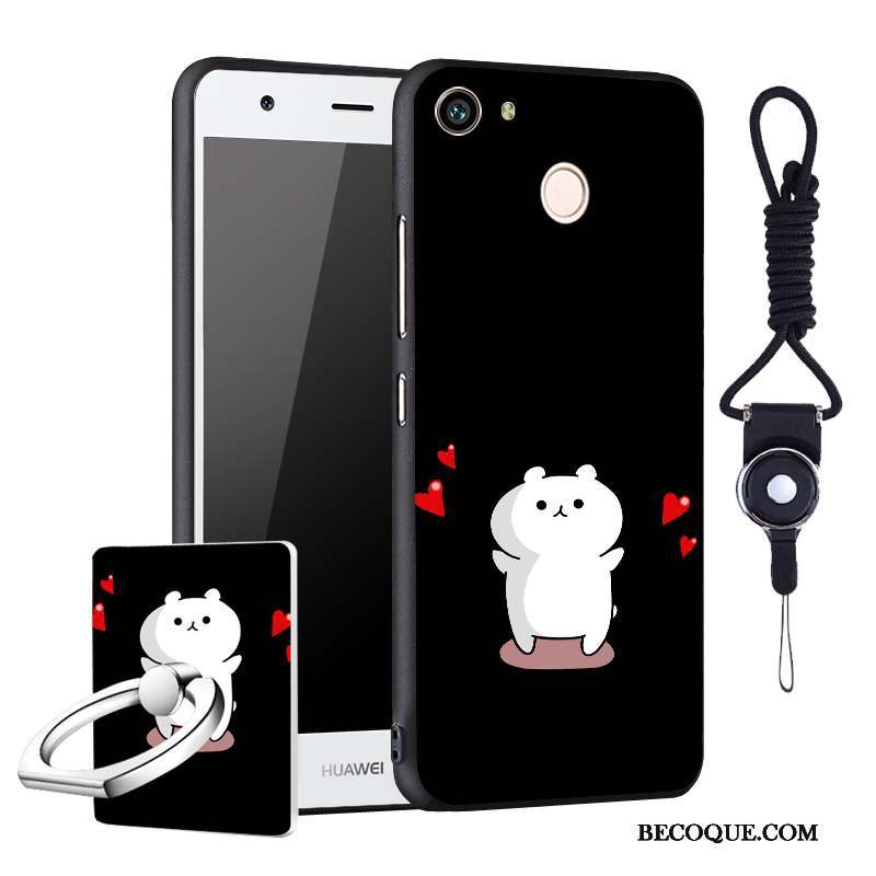 Huawei Nova Fluide Doux Dessin Animé Coque De Téléphone Délavé En Daim Incassable Protection