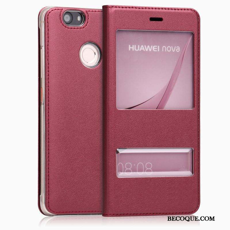 Huawei Nova Housse Protection Téléphone Portable Étui Étui En Cuir Coque De Téléphone