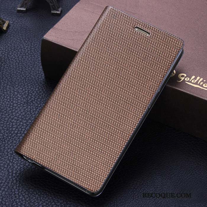 Huawei Nova Housse Étui Cuir Véritable Étui En Cuir Coque De Téléphone Or