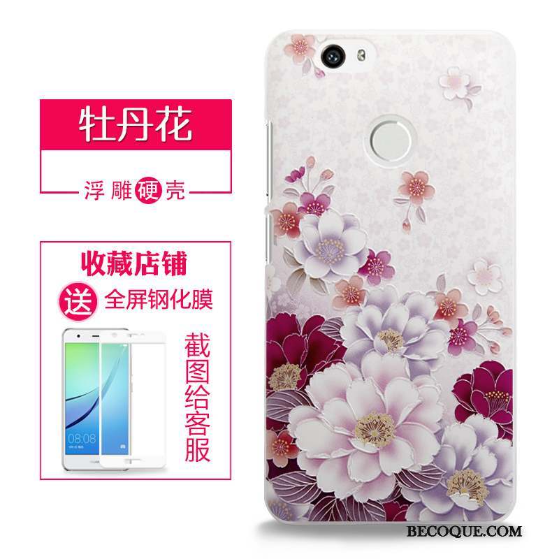 Huawei Nova Protection Coque De Téléphone Téléphone Portable Étui Difficile Gaufrage