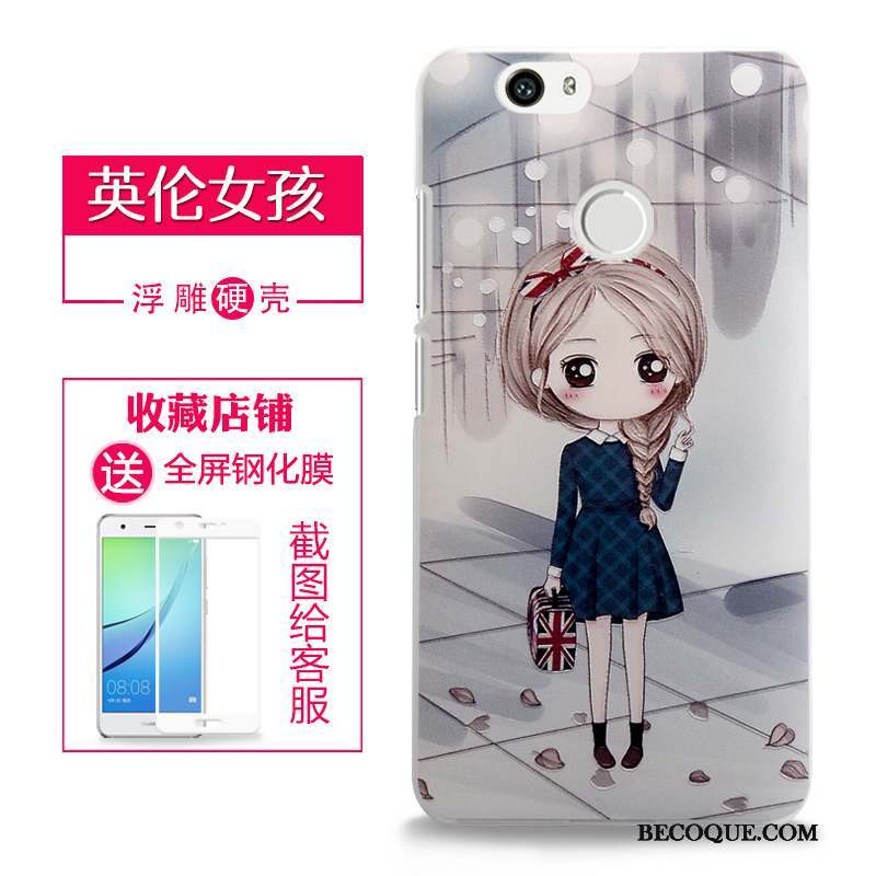 Huawei Nova Protection Coque De Téléphone Téléphone Portable Étui Difficile Gaufrage