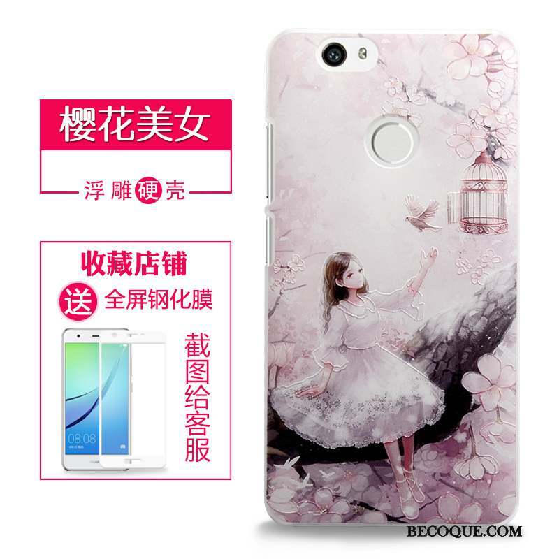 Huawei Nova Protection Coque De Téléphone Téléphone Portable Étui Difficile Gaufrage