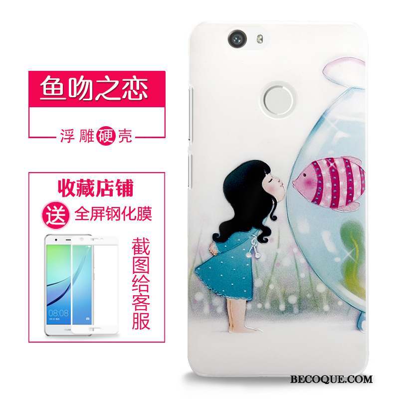 Huawei Nova Protection Coque De Téléphone Téléphone Portable Étui Difficile Gaufrage