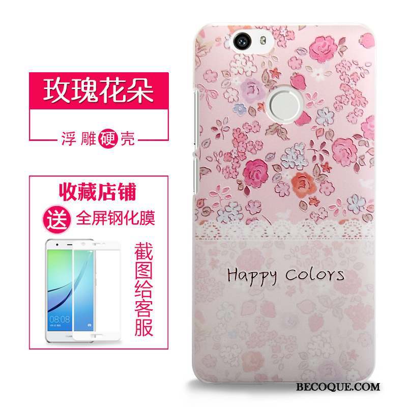 Huawei Nova Protection Coque De Téléphone Téléphone Portable Étui Difficile Gaufrage