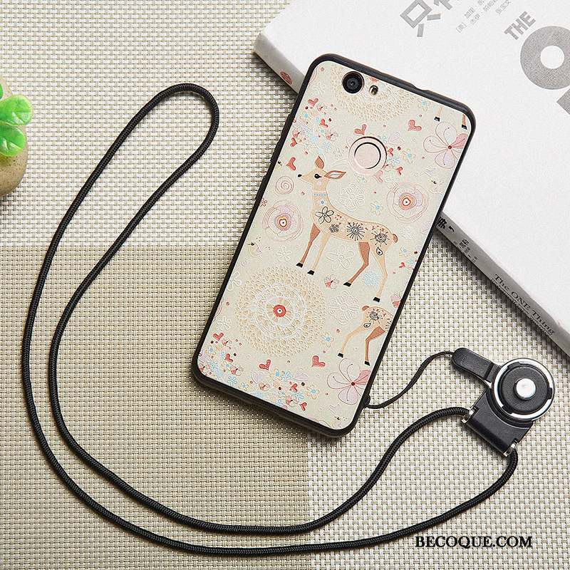 Huawei Nova Rose Coque De Téléphone Étui Incassable Fluide Doux Jeunesse