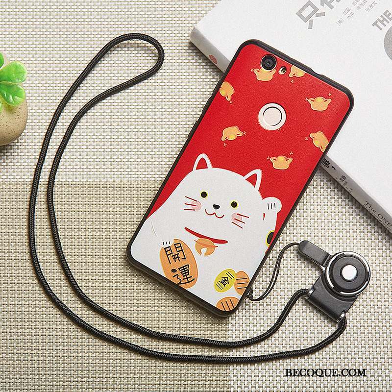 Huawei Nova Rose Coque De Téléphone Étui Incassable Fluide Doux Jeunesse