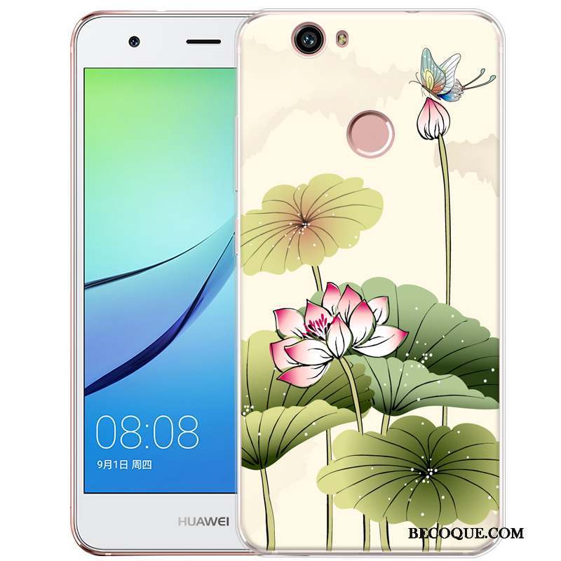 Huawei Nova Silicone Coque De Téléphone Gaufrage Fluide Doux Dessin Animé Protection