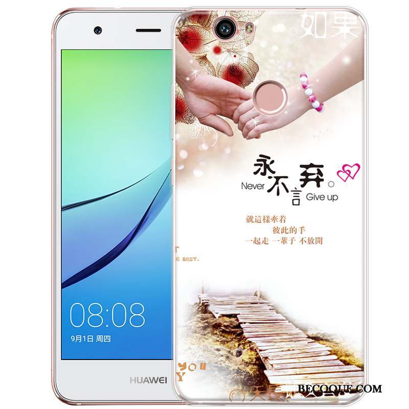 Huawei Nova Silicone Coque De Téléphone Gaufrage Fluide Doux Dessin Animé Protection