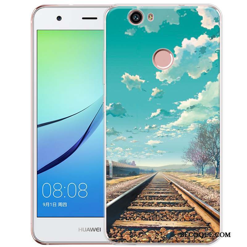 Huawei Nova Silicone Coque De Téléphone Gaufrage Fluide Doux Dessin Animé Protection