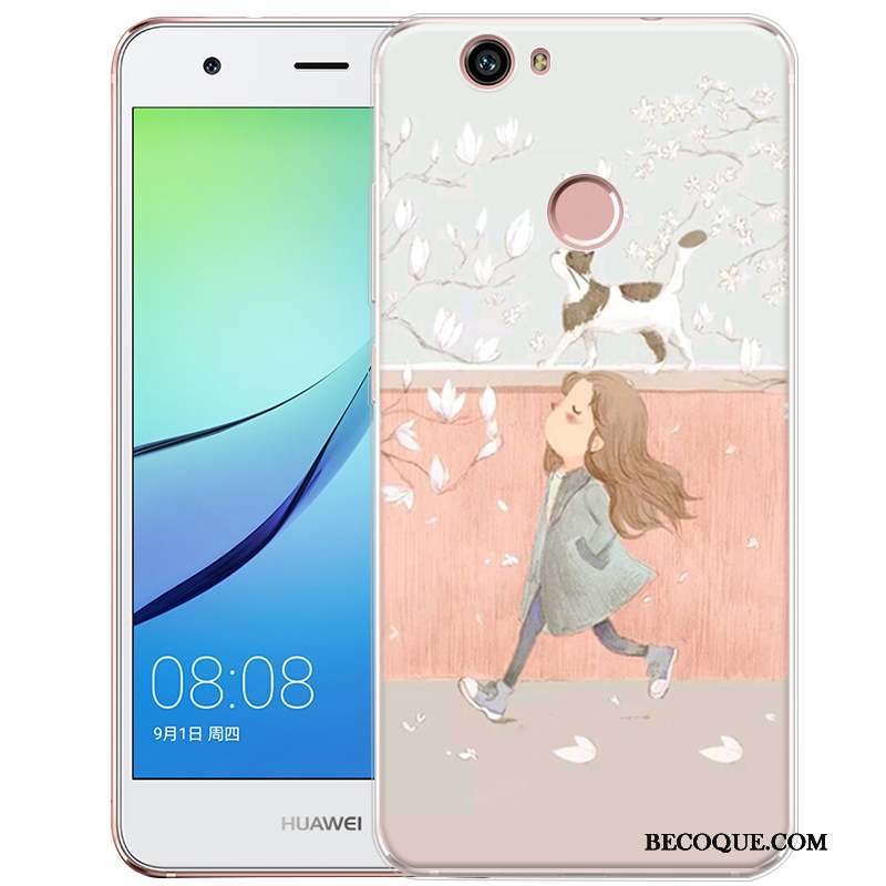 Huawei Nova Silicone Coque De Téléphone Gaufrage Fluide Doux Dessin Animé Protection