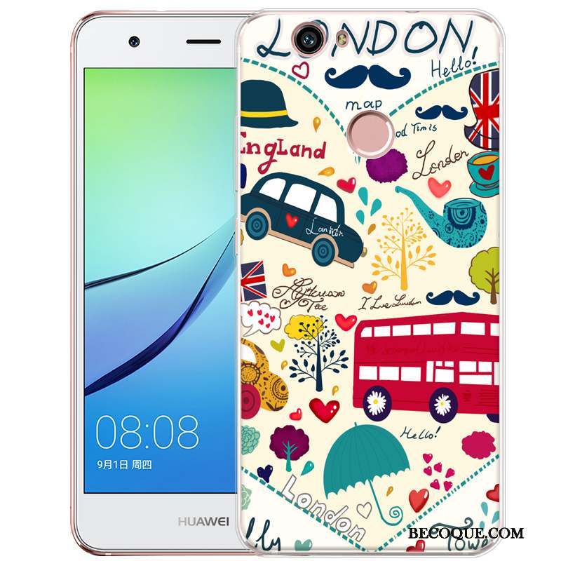 Huawei Nova Silicone Coque De Téléphone Gaufrage Fluide Doux Dessin Animé Protection