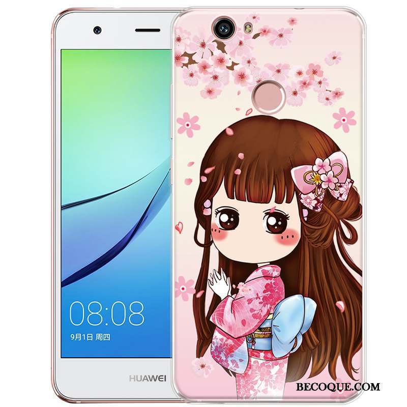 Huawei Nova Silicone Coque De Téléphone Gaufrage Fluide Doux Dessin Animé Protection