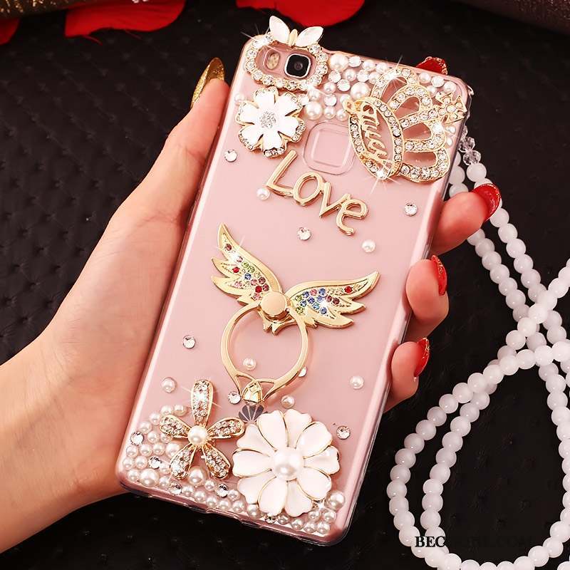 Huawei Nova Étui Coque De Téléphone Tout Compris Cristal Rose Protection