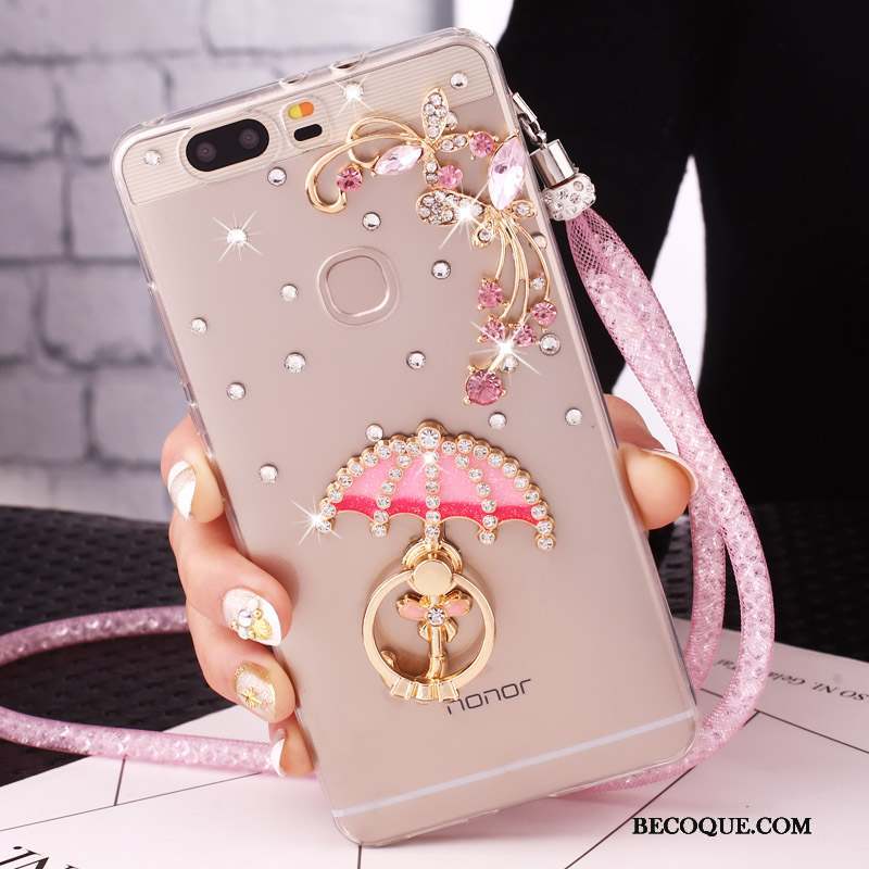 Huawei Nova Étui Coque Téléphone Portable Strass Ornements Suspendus Protection