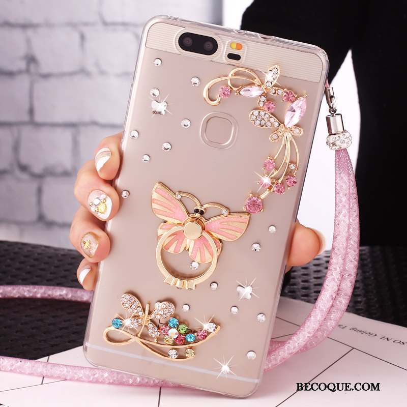 Huawei Nova Étui Coque Téléphone Portable Strass Ornements Suspendus Protection