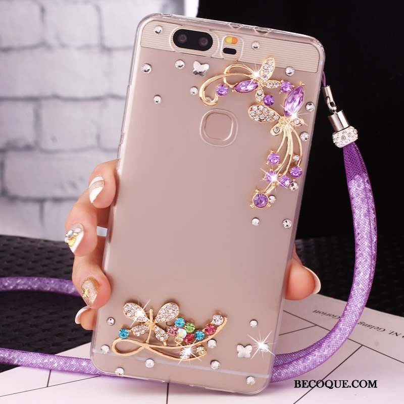 Huawei Nova Étui Coque Téléphone Portable Strass Ornements Suspendus Protection