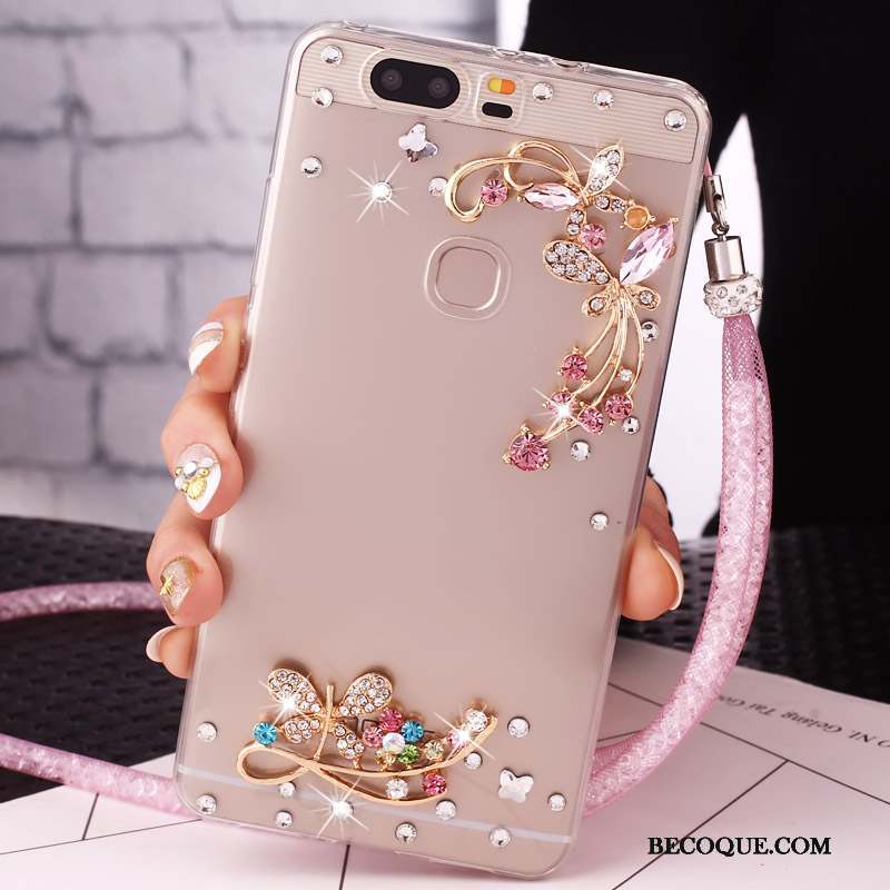 Huawei Nova Étui Coque Téléphone Portable Strass Ornements Suspendus Protection