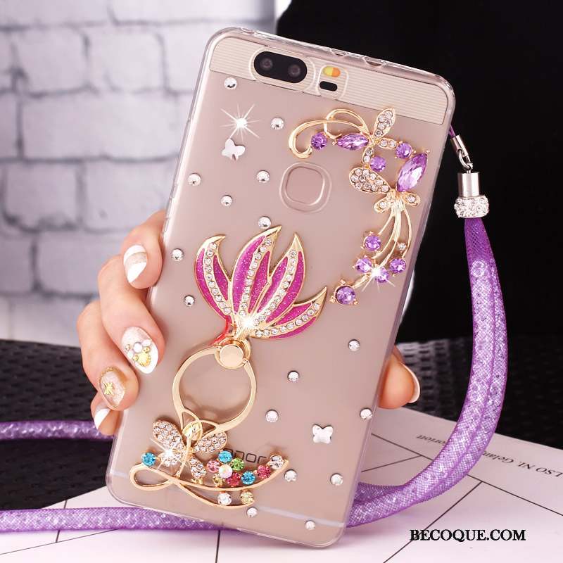 Huawei Nova Étui Coque Téléphone Portable Strass Ornements Suspendus Protection