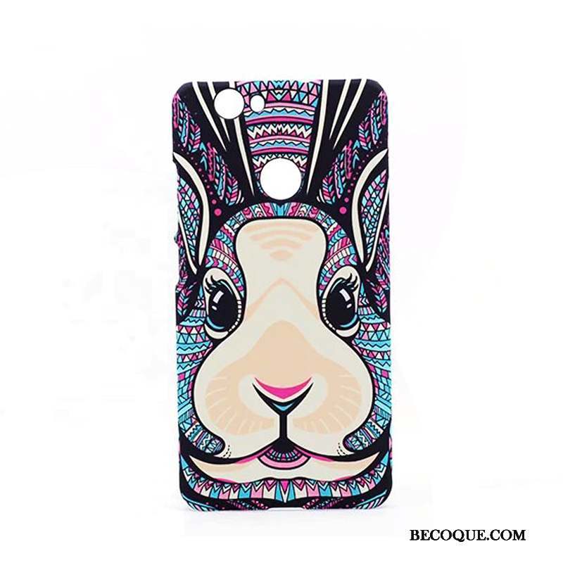 Huawei Nova Étui Délavé En Daim Coque De Téléphone Animal Dessin Animé Tendance