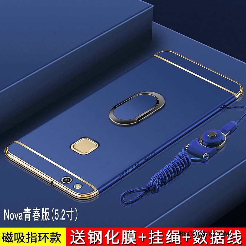 Huawei Nova Étui Tout Compris Jeunesse Délavé En Daim Coque De Téléphone Protection