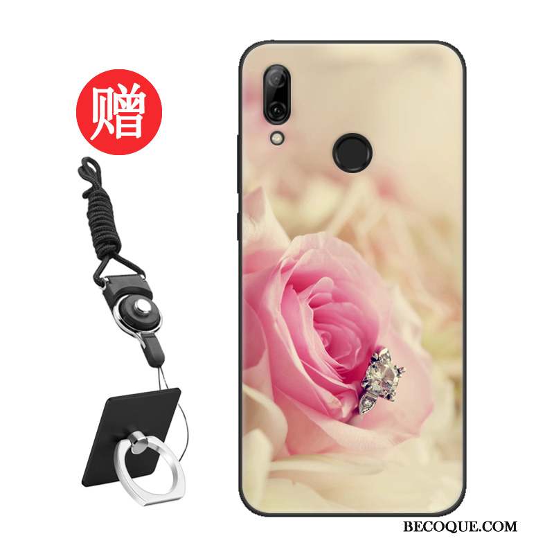 Huawei P Smart 2019 Coque Amoureux Protection Tendance Délavé En Daim Personnalité Personnalisé